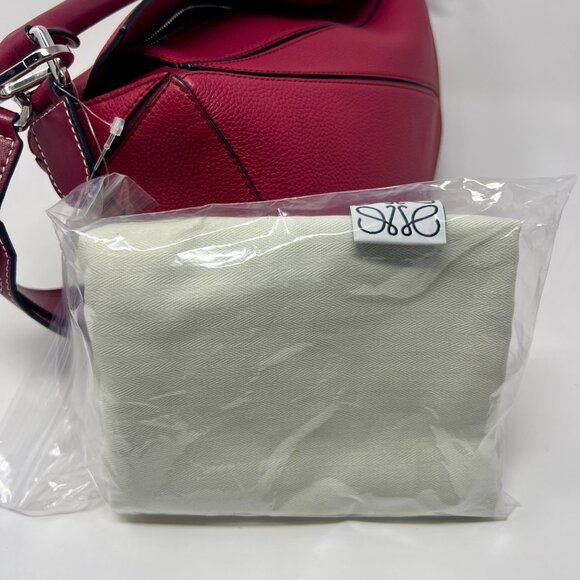 Loewe Small Puzzle Bag Raspberry Pink Leather with Dust Bag **SOLD** - Picture 16 of 17